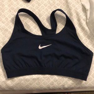 Navy blue nike sports bra